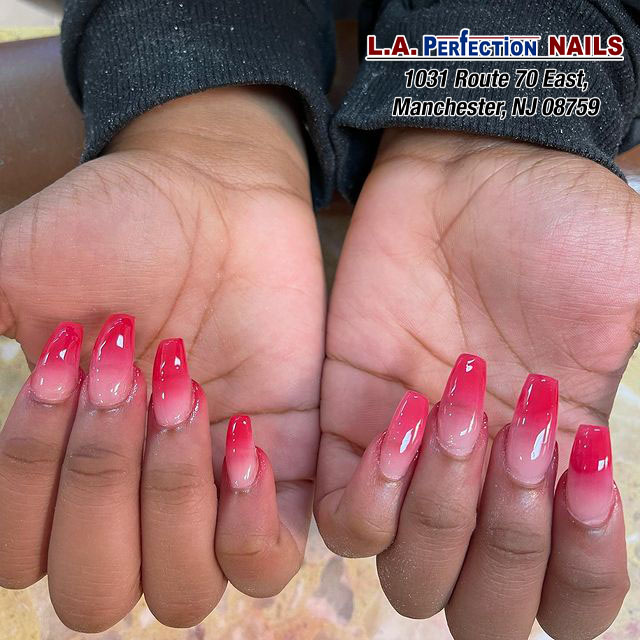 Pink ombre | L.A. Perfection Nails | Manchester Township, NJ 08759