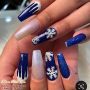 Blue nail from Palace Nails Spa | Sherman, TX 75090