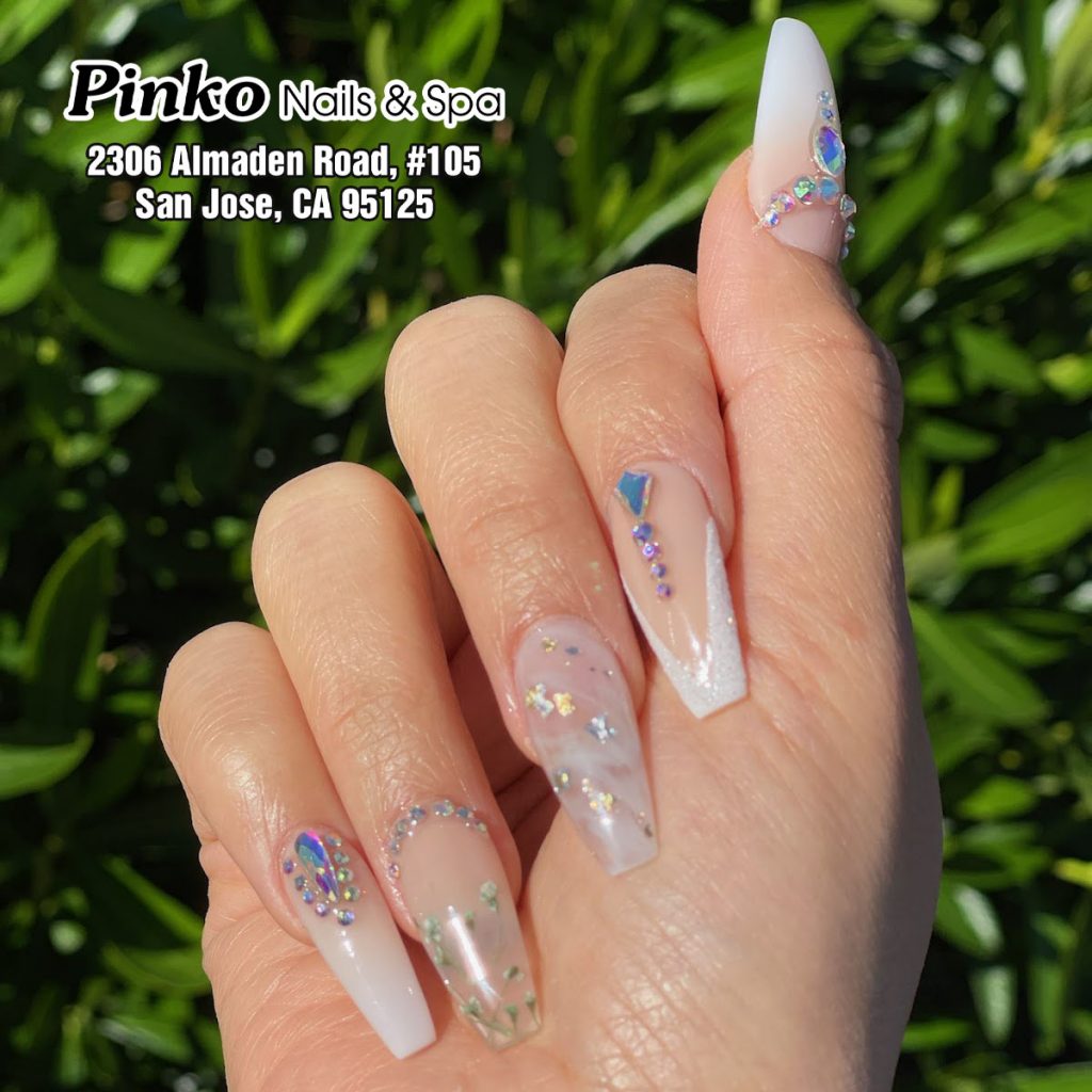 White nails | Pinko Nails & Spa | San Jose, CA 95125
