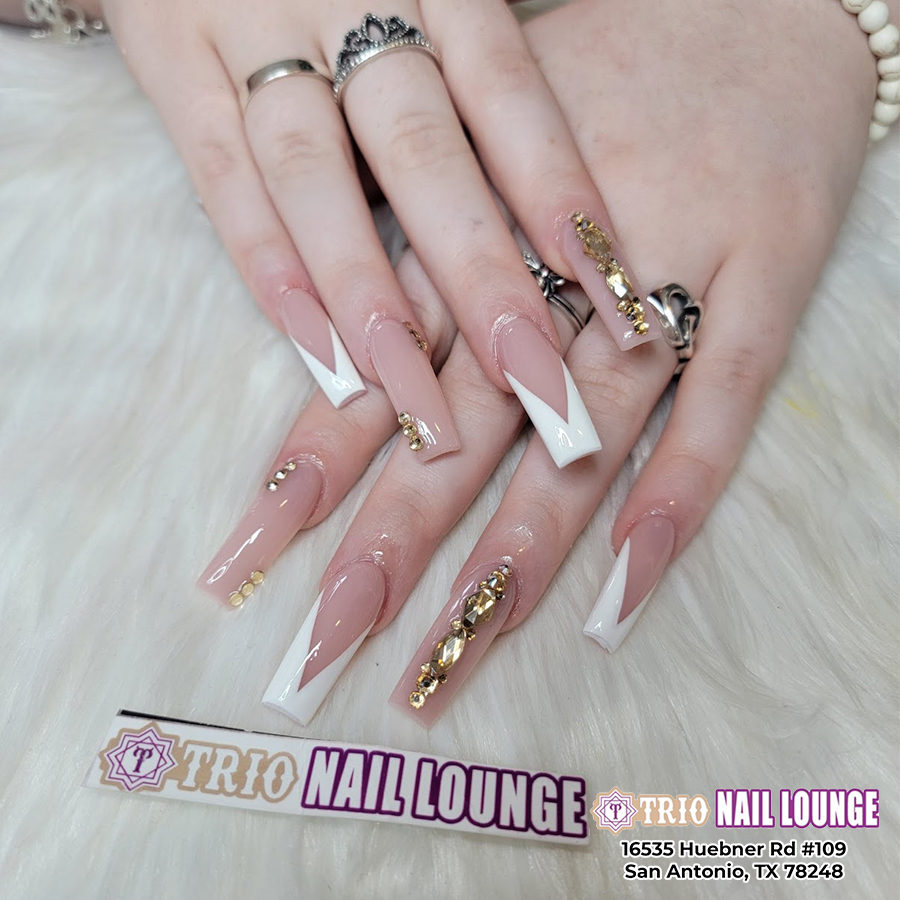 Pink nails |Trio Nail Lounge | San Antonio, TX 78248