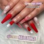 Red nails |Trio Nail Lounge | San Antonio, TX 78248