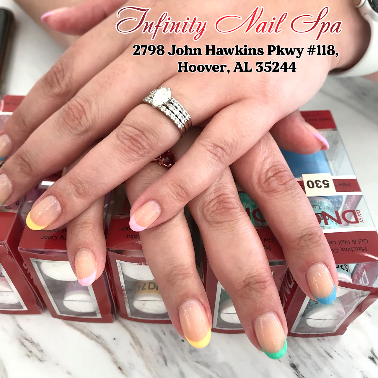 Nail salon in Hoover, Alabama 35244 Infinity Nails Spa Creative